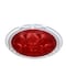 Truck-Lite Super 44, LED, Red, Round, 6 Diode, Stop/Turn/Tail, Gray Flange Mount, Fit 'N Forget S.S.0, 12V 44322R3 - alternate 2